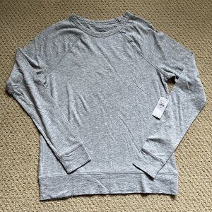 NWT Banana Republic Gray Long Sleeve Cozy Slub Top XXS